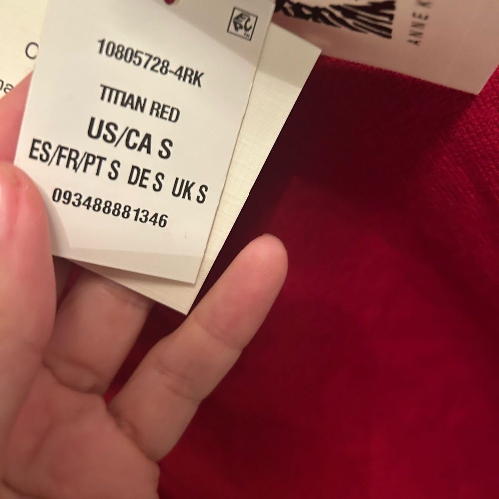 Brand new with tags! Anne Klein cashmere cotton blend Long Sleeve Top - Picture 3 of 10